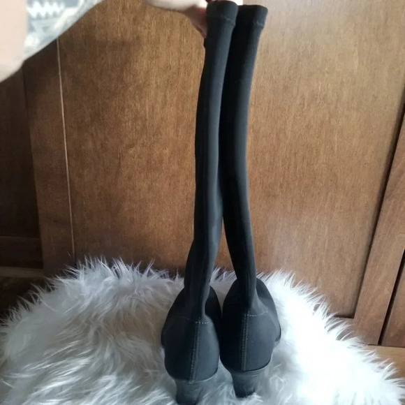La Canadienne Tall Sock Boot Waterproof Kitten Heel  7 - Picture 12 of 13